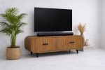 Solid Wood TV Stand - Mid-Century Modern Scandinavian Media Console